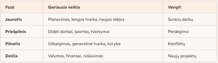 Fazių gidas kasdieniams darbams